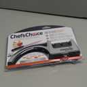 Chef'sChoice Manual Knife Sharpeners for 15- and 20-Degree Straight-Edge and Serrated Knives with Diamond Abrasives Precise Angle Control & Compact Footprint, 2-Stage, Gray