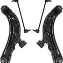 Front Lower Control Arm w/Ball Joint Sway Bar Link Replacement for 2013-2019 Nissan Sentra(L4 1.8L)13-19 Nissan NV200 15-18 Chevrolet City Express-4pcs set K622159 K622160 K750719