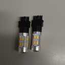 2 Pack 3157 Car LED Turn Signal Lights, Super Bright Vehicle Lighting Bulb Replacement, Two-color Design, Universal Waterproof Automotive Indicator Light for Truck SUV Car (White & Yellow)