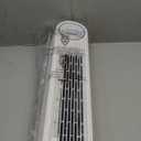 Dreo Tower Fan for Bedroom, 25ft/s Smart Standing Fans, 90 Oscillating Floor Fan with 4 Modes, 4 Speeds, 8H Timer, 28dB, Bladeless, Remote, 28 dB, Works with WiFi Voice Control (White)