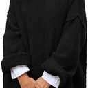 PRETTYGARDEN Oversized Sweaters for Women Chunky Turtleneck Sweater Fall Fashion Clothes Long Sleeve Tops Winter Clothing, Large