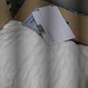 KUCEY Cooling Side Sleeper Pillow for Neck and Shoulder Pain, Luxury Shredded Memory Foam Curved Bed Pillows for Sleeping Set of 1- Adjustable Queen Size- Washable Cover Crescent White