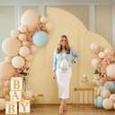 Champagne Half Moon Arch Covers Wedding Arch Backdrop Cover for Weddings Birthday Parties Baby Showers Events 5ft Champagne Half Arch Fabric Cover Set