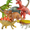 Tepsmigo Soft Dinosaur Toys for Kids 3-5, Dinosaur Toys for Kids Toddlers - 6Pack Jumbo Dinosaur Toys, Jurassic Dinosaurs T-Rex Velociraptor Triceratops..., Perfect Dinosaur Toys for Kids 3-5, 5-7