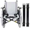 Adjustable 2-Point Wheelchair Safety Lap Belt – Anti-Fall Seat Belt for Seniors & Plus Size, Easy Install, 12-60" Adjustable