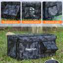 Weatherproof Heated Cat House for Outdoor in Winter, Heated Cat Bed Kitty Shelter with Cat Heating Pad, Insulated & Safe Escape Door, Warm Home for Outside Stray Cat