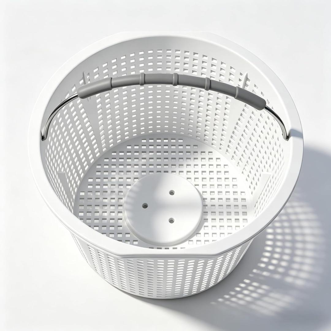 Pool Skimmer Basket for Pentair Skimmer Basket 516112 and Waterway Skimmer Basket 542-3240, for Renegade Skimmers Pool Basket | Built-in Weight | 316 Stainless Steel Handle (1Pcs)