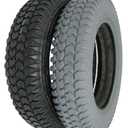 The Aftermarket Group Wheelchair Tire, Flat Free, Flat Tread, Grey, 14" X 3", TAG114291
