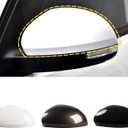 Car Door Side Rearview Mirror Cover Compatible With VW Tiguan 2009-2017 /Sharan 2012-2019 Side Mirror Cap Housing Rearview Mirror Protective Cover White Left Driver Side