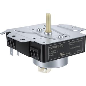 W10185976 WPW10185976 Dryer Timer Replacement, Genuine OEM Quality, Replaces WPW10185976VP, W10185976D/E, AP6016539, PS11749829, 1481703, EAP11749829, Fits Whirlpool Kenmore Sears Dryers