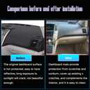 Custom Interior Accessories for Lexus RX300 RX330 RX350 2004 2005 2006 2007 2008 2009 Leather Center Console Cover Dashboard Cover Dash Cover Mat Pad Without HUD(Black)