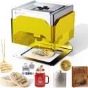 Twotrees TS1 Mini 3W Laser Engraver, Fully Enclosed Safe Design 80x80mm, 1kg Ultra-Portable Bluetooth APP Control for DIY Small Gifts Family Classroom