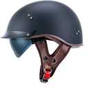 VCOROS Motorcycle Half Face Helmet Sun Visor Quick Release Buckle DOT Approved Helmets for Men Women ( XXL) 