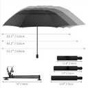 Patio Umbrellas UPF 50+ 360 Adjustable Shade Umbrella,Beach Umbrella with Universal Clamp,Beach Clamp on Umbrella,suitable for Patio,beach chairs,golf carts, wheelchairs,carts,bleachers,camping and fishing