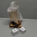 Candle Warmer Lamp with Timer Dimmer, Birthday Gifts for Women Mom, House Warming Gifts, Elegant New Home Decor, Wax Warmer for Jar Candles, Heater Lamp for Scented Wax, Amber Glass