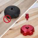 Fuel Cap CNC Billet Gas Tank Cap with Anti-Leak Vent Tube Fits for 50cc 70cc 90cc 110cc 125cc Coolster TaoTao Kazuma Sunl JCL Roketa ATV Quad 4 Wheeler-Red