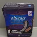 Always Discreet Boutique Adult Incontinence & Postpartum Pads For Women, Size 5, Heavy Long Abondant longues, 28 Count x 3 Packs (84 Count total) 