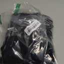 PRIMODA Women's Spaghetti Strap Bodycon Maxi Dress Long Formal Thigh-high Slit Club Wedding Guest Dress, L, Black