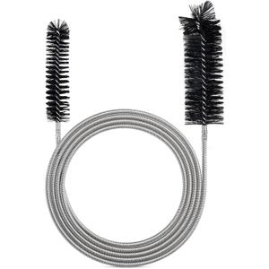 Drain Brush Pipe Cleaning Brush Slim Drain Hole Cleaning Tool Hose Flexible Feeding Tube Cleaning Brush Black Color