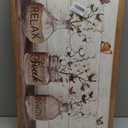 Tijuboni Farmhouse Bathroom Decor Wall Art, Rustic Cotton Flower Canvas Prints with Relax Soak Unwind Signs, Country Floral Framed Pictures Artwork for Bathroom 16"x24"