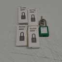 Lockout Tagout Locks Set, 5 Green Lockout Tagout Safety Padlocks Keyed Alike, 1 Key Per Lock