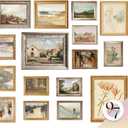 97 Decor Large 11x14 Vintage Wall Art Prints - 16 Unframed Posters, Farmhouse French Country Decor For Bedroom, Living Room, Dining Room, Kitchen