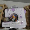 Sewing Machine for Beginners & Kids, Mini Portable Sewing Machines with 12 Built-in Stitch Patterns, 2-Speed Foot Pedal, Perfect for Teaching Daughter Granddaughter to Sew(with 27 Pieces Sewing Kit) (Purple)