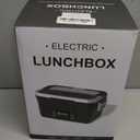 Vabaso Cordless Electric Lunch Box for Adults, App Control Heated Lunch Box with 9000mAh Detachable Battery, 1.2L Self Heating Lunchbox with Timer, Memory & Auto Keep Warm for Work Travel Outdoor (Black)