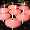 3 inch Floating Candles 30 Packs Pink Floating Candle for Centerpieces 8-9 Hours Floating Candles 3 Water Candles for Cylinder Vases, Pool, Wedding, Valentine's