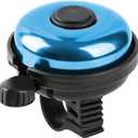 Classic Bike Bell, Aluminum Bicycle Bell, Loud Crisp Clear Sound Bicycle Bike Bell for Adults Kids ((Blue-Left Hand Use))
