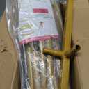 6FT Wedding Arch Backdrop Stand, Gold Metal Balloon Arch Stand, Upgraded Pre-Attached Parts Design Arched Backdrop Frame Decoration for Wedding, Birthday, Baby Shower, Graduation Ceremony Party