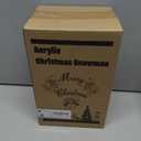 Snowman Christmas Decorations, 13.4" Light Up Indoor Snowman,Tabletop LED Color-Changing Christmas Snowman Battery Powered Colored Lights Party Supplies