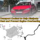 11157603816 Engine Vacuum Pipe Breather Tube Fit for BMW 2009-2024 F20 F23 F22 F34 F30 F31 F32 F07 F10 F11 E84 F25 F26 F16 E89 Replacement # 7603816