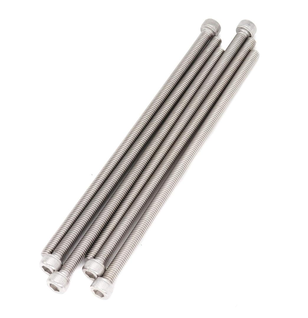 binifiMux 6pcs M6x200mm Long Socket Cap Bolts Screws 304 Stainless Steel