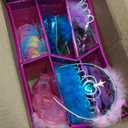 Princess Dress Up Shoes Set, Girls Dress Up Toys Toddler Jewelry Boutique Kit, 3 Themes of Unicorn Mermaid Ice Princess Costumes Set, Pretend Play Gifts for Little Girls Aged 3-6 Years Old