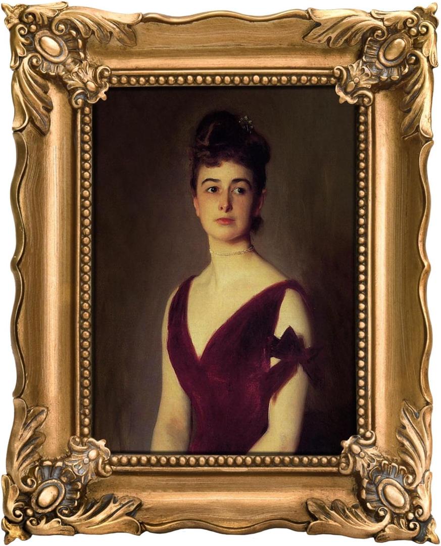 Saysmile 5x7 Vintage Picture Frame with Embossed Flower Design, Ornate Gold Frame for 5x7 Pictures, HandCrafted Resin Antique Frames for Tabletop & Wall Hanging, Home Decor (Bronze)