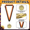 Kenning 20 Pcs Halloween Medals 2" Bronzy Contest Award Medals with Neck Ribbon for Halloween Party Prizes Decoration