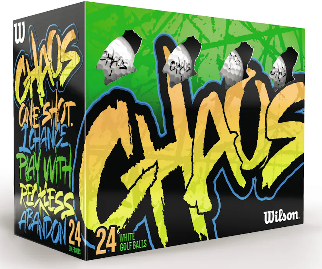 Wilson 2024 Chaos Golf Balls - 24 Balls (White)