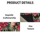 Red Flowers Dish Drying Mats for Kitchen Counter, Blossom Floral Large Mat Dishes Microfiber Diatom Mud Rack Drainer Pad Washable Absorbent Dry 18×24 Inch Coffee Bar Decor Coffee Station Accessories
