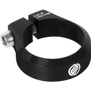 FIFTY-FIFTY Bike Seat Post Clamp, Aluminum Alloy Bicycle Seatpost Collar, 28.6/29.8/31.8/34.9/36.4/38.6mm Bicycle Seat Tube Clip for Most MTB, Road Bikes (38.6mm, Black)