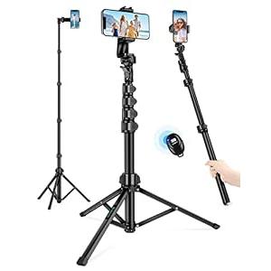 Nineigh 71" Tripod for iPhone, Phone Tripod Selfie Stick with Remote, Cell Phone Tripods & Tall Travel Tripods for Recording Video Selfies Photo, Compatible with iPhone 17 16 15 14 Pro Max 13 Android