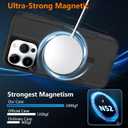 for iPhone 14 Pro Max Case, Compatible with MagSafe, Heavy Duty Shockproof Protective Phone Case with Dual Layer Protection (Black)