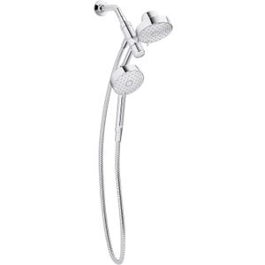 KOHLER 23218-BL Awaken 2-in-1 Multifunction Shower Combo Kit, Rotating Showerhead and Handshower Set, 2.5 GPM, Vibrant Brushed Nickel