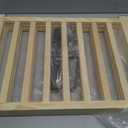 Wooden Freestanding Dog Gate Indoor - 16.9" H 4 Panels