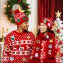 2 x 24 PCS Christmas Iron On Patches, Xmas Embroidered Sew Applique Repair Patch Santa Claus Christmas Tree Wreath Snowman Elk Angel Reindeer Candy Cane DIY Crafts for Clothing