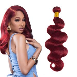 99J Burgundy Bundles Human Hair 99J Body Wave Bundles 12 inch 100g 1 Bundle Brazilian Unprocessed Virgin Remy Burgundy Bundle Hair Extensions