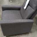 Sweetcrispy Recliner Chair PU Leather Recliner Sofa No Massage, Home Theater Seating with Lumbar Support, Adjustable Push Back Overstuffed High-Density Sponge Reclining for Living Room, Black (34.3"D x 26.7"W x 38.6"H (No Massage))