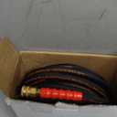 5/16" Pressure Washer Hose 50 FT, Hot and Cold Water Power Washer Hose Max 140F, Commercial Industrial Grade Steel Wire Braided Kink Proof Extension Hose with 3/8 Quick Connect 4500 PSI