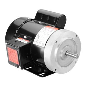 VEVOR 1HP Electric Motor 3450 RPM, AC 115V/230V, 56C Frame, Air Compressor Motor Single Phase, 5/8" Keyed Shaft, CW/CCW Rotation for Agricultural Machinery and General Equipment (1HP-3450 rpm)
