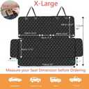 ANOSOSPECIAL Dog Car Seat Cover for Back Seat Cover for Kids, Waterproof X Large Rear Seat Protector for Pet Auto SUV Truck (XL, Black)